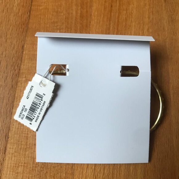 Kendra Scott Veronica Hoop Earrings in Gold with Pouch & box - Picture 10 of 14